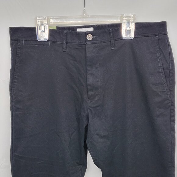 Goodfellow Mens Pants Hennepin Chino 38 X 30 Athletic Slim Tapered Leg Black - Picture 2 of 16